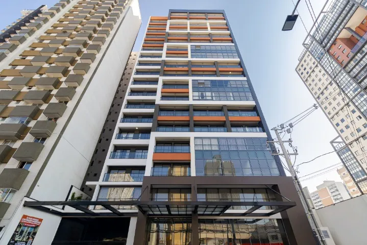 Studio mobiliado para locação com 20,45 m²