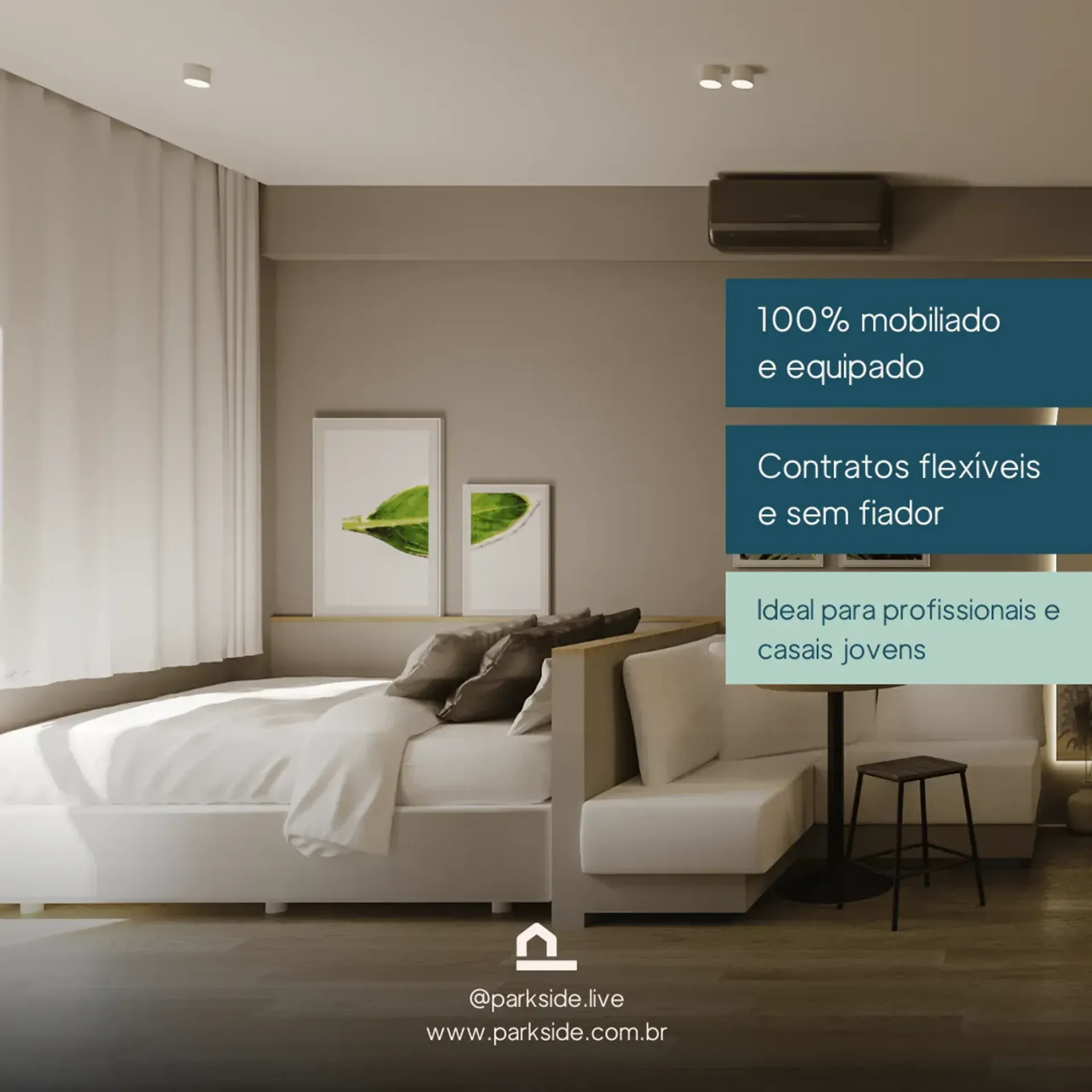 One-bedroom apartment in a building with a coworking space — photo 3