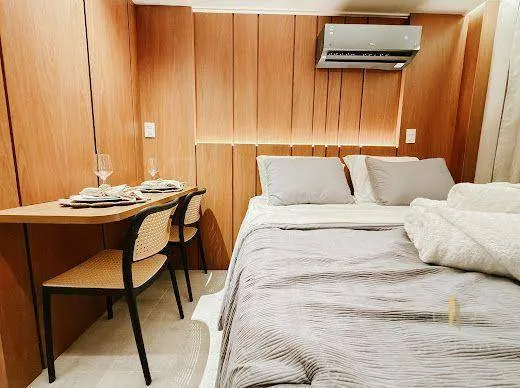 Apartamento de 17 m² no 3º andar com 1 vaga