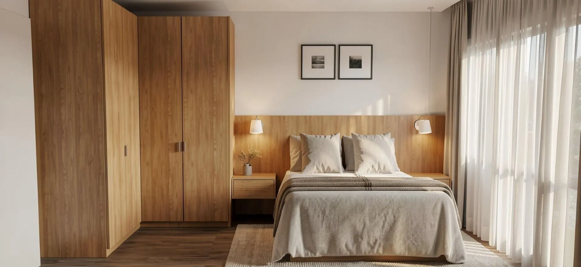 2-bedroom apartment with open-plan kitchen
