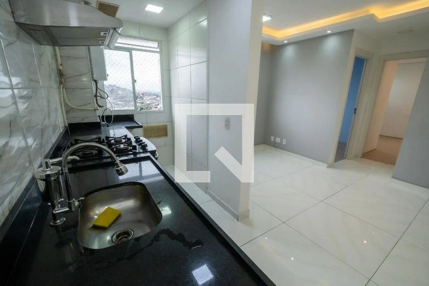 45 m² apartment with 2 bedrooms and an open-plan kitchen — photo 4