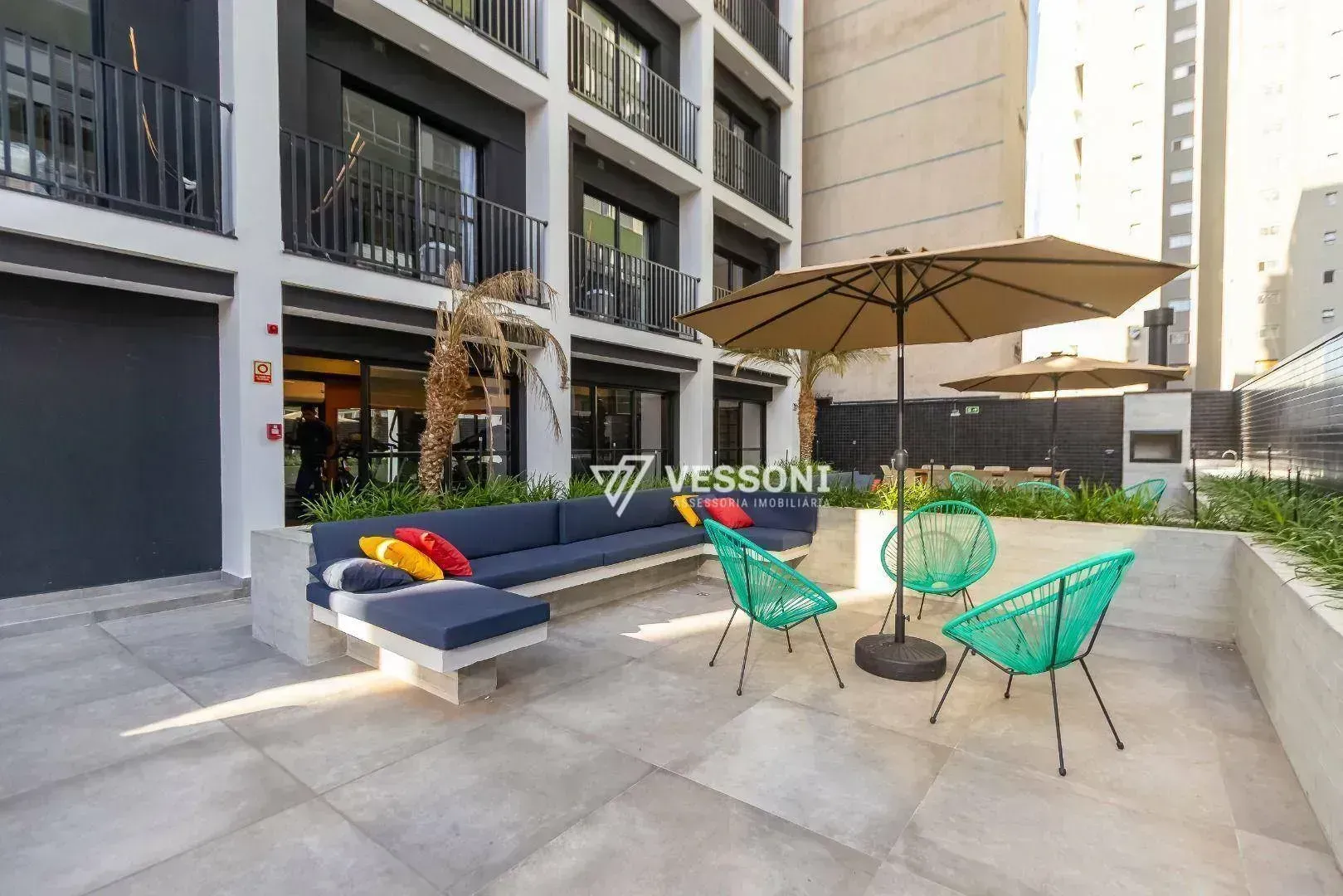 Furnished studio 19 m² with balcony and private BBQ — photo 22