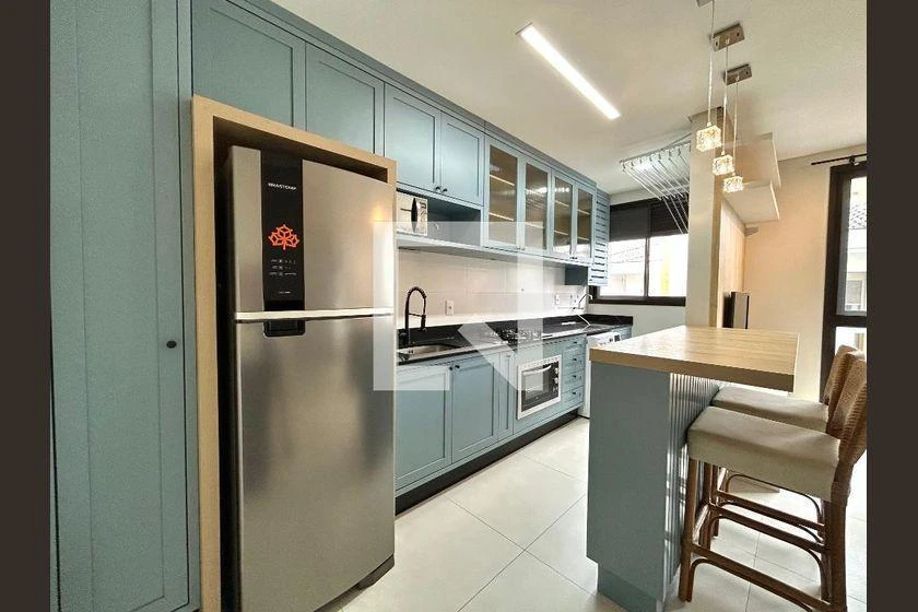 39 m² apartment with a water view and a washing machine