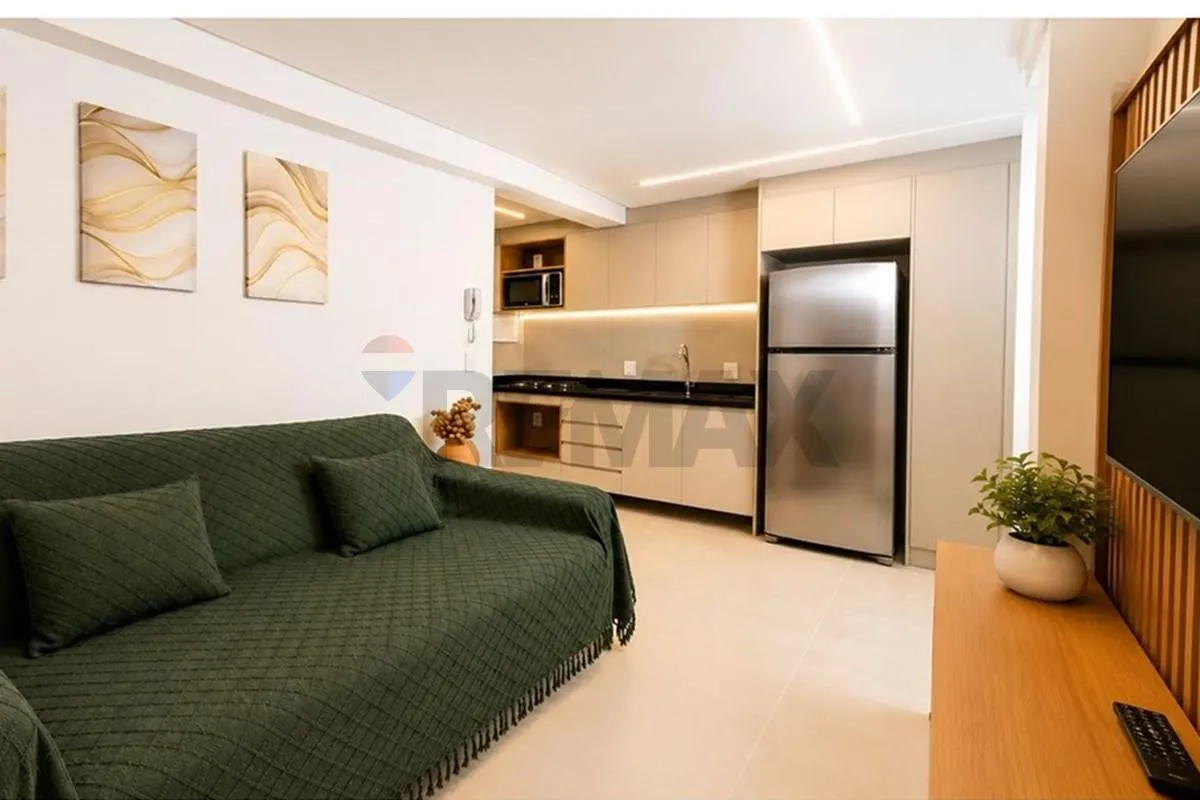 Меблированная квартира 30 м²: 1 спальня и 1 место