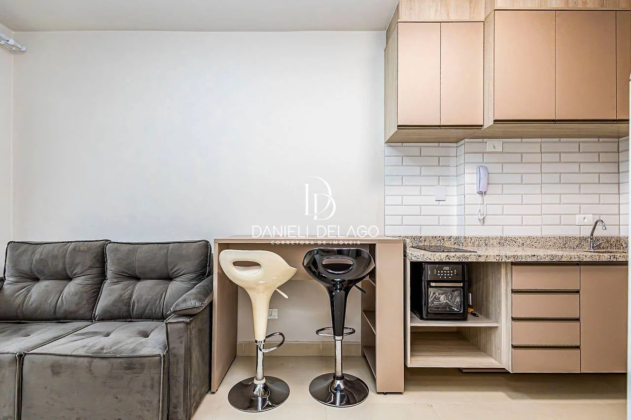 One-bedroom apartment with a park view in Curitiba