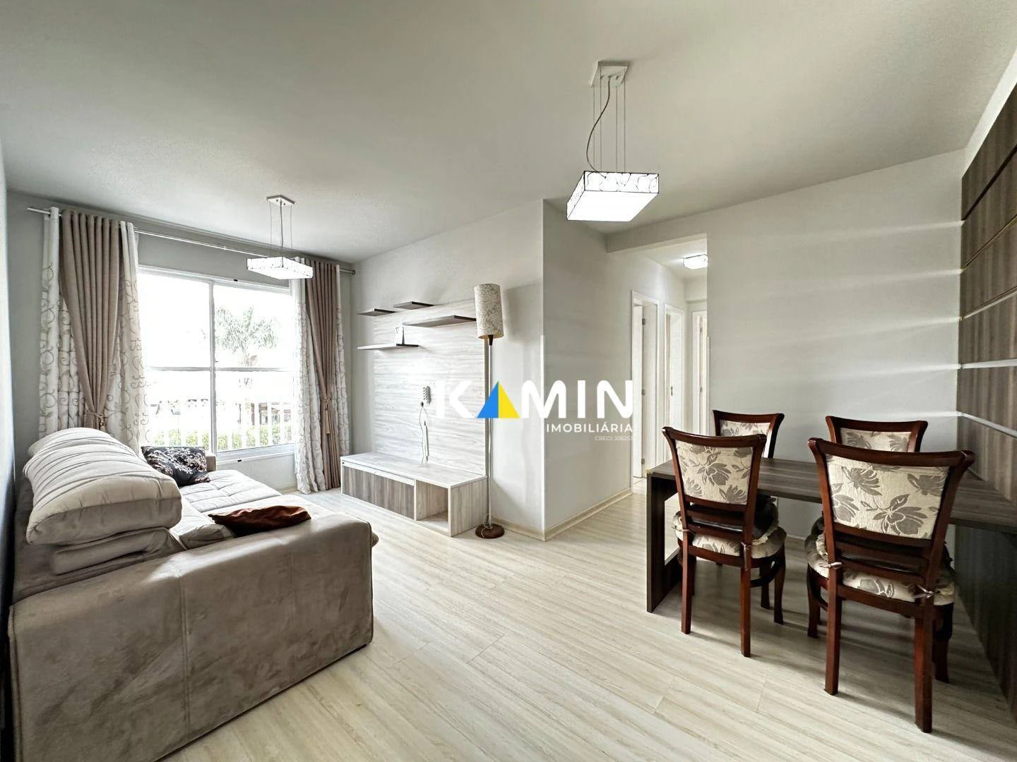 3-bedroom apartment with open kitchen and office room