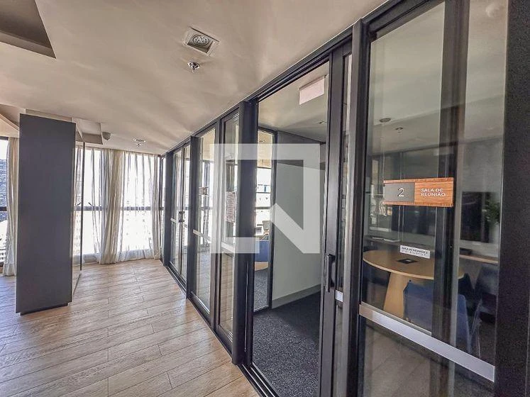 One-bedroom apartment in a building with a gym