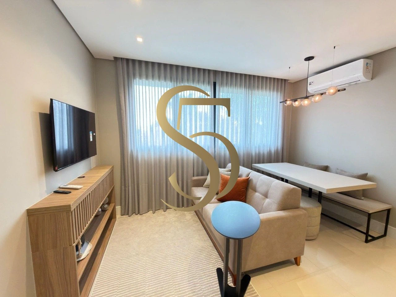 Furnished apartment, 60 m², with a washing machine — photo 10