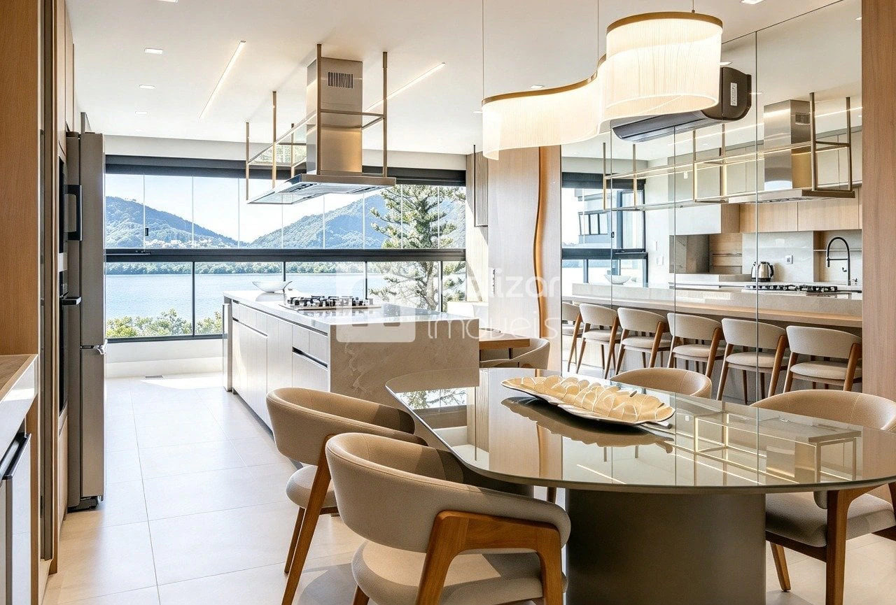 Furnished apartment, 164 m², with floor-to-ceiling windows — photo 2
