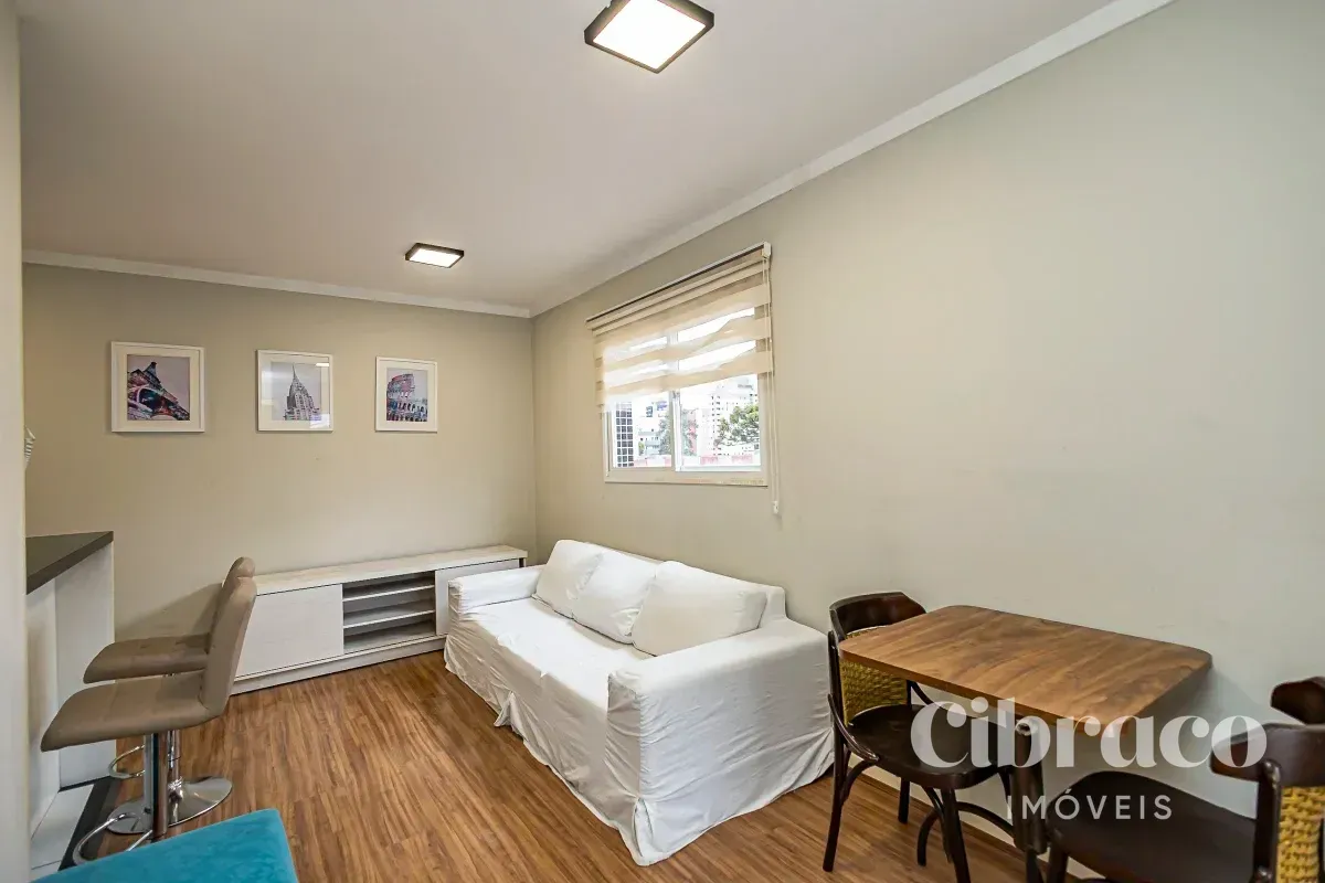 One-bedroom apartment with a washing machine in Curitiba — photo 3