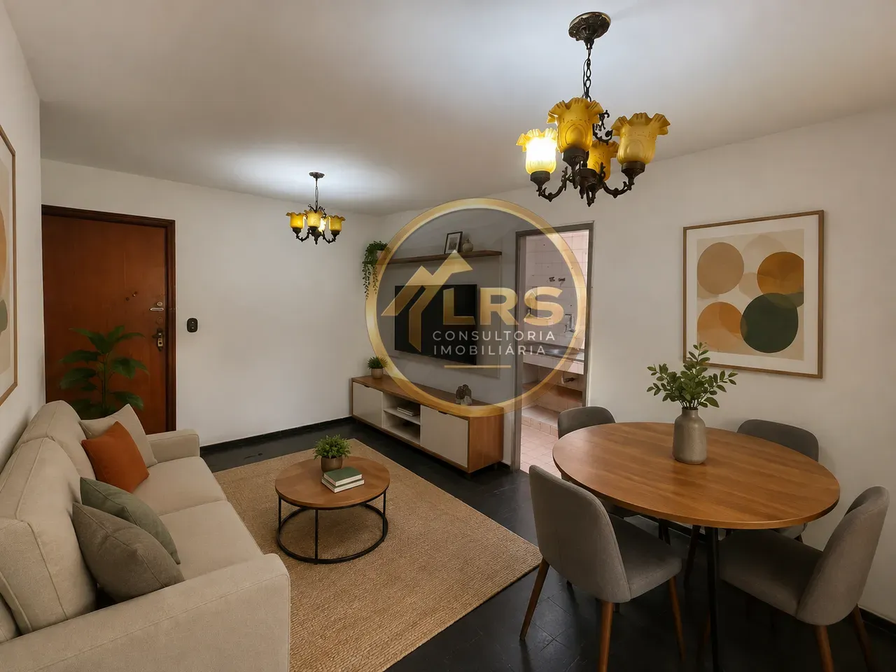 Apartamento amueblado de 2 dormitorios en el 8.º, 46 m²