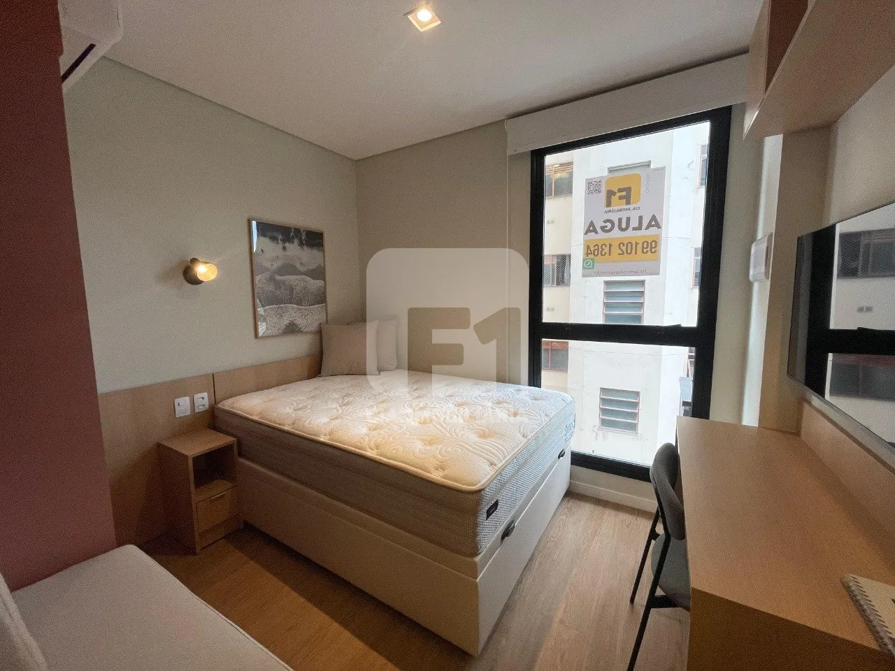 Furnished 45 m² studio with 1 bedroom and open kitchen — photo 4