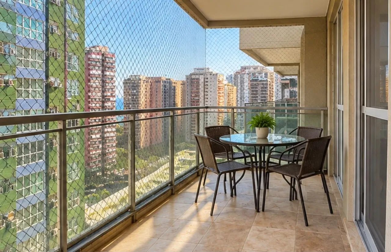Apartamento mobiliado de 1 quarto com espaço de home office