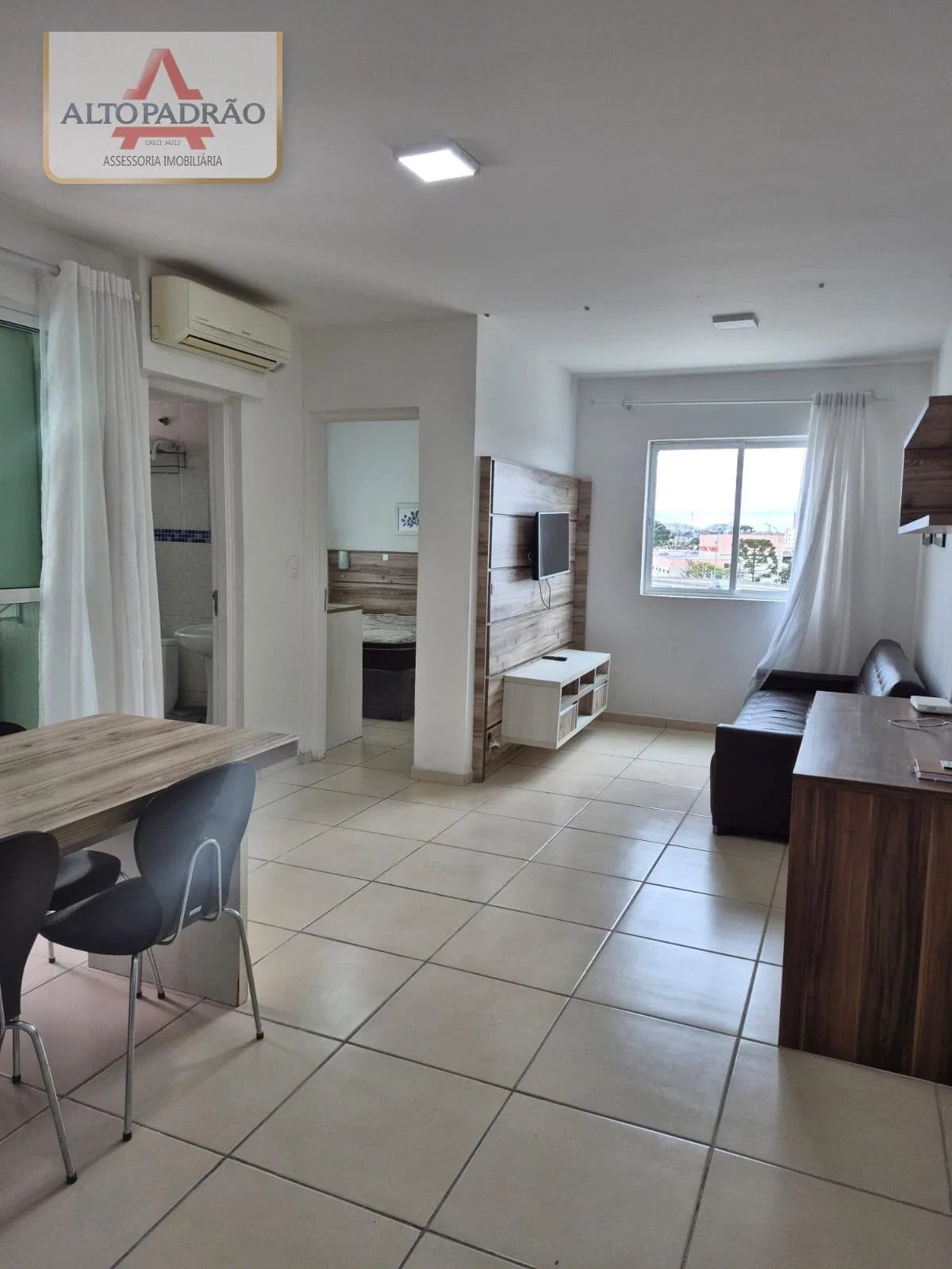 Home office in a one-bedroom apartment, 30 m²