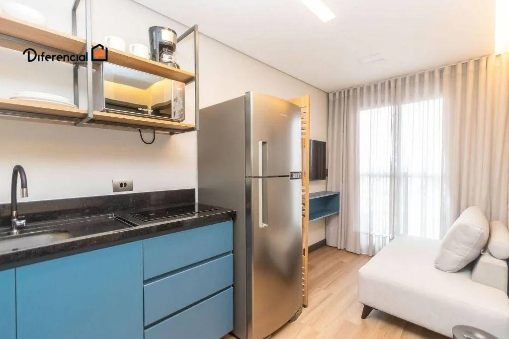 Furnished studio 35 m² with an open-plan kitchen — photo 3