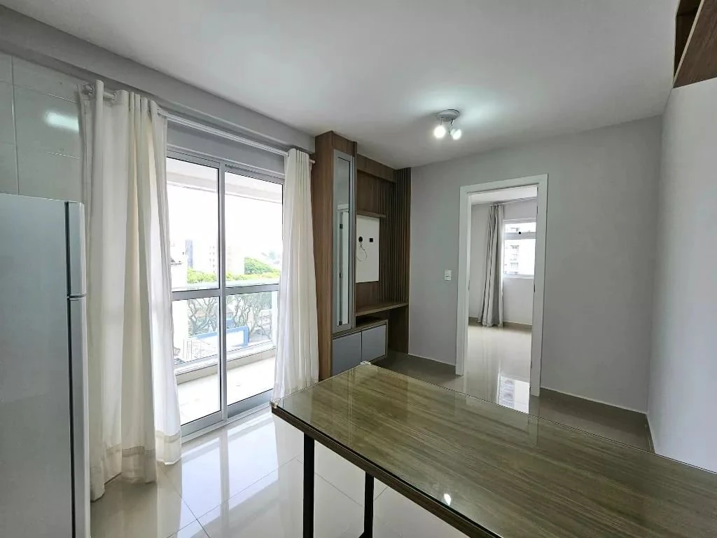 One-bedroom apartment with a grill on the balcony