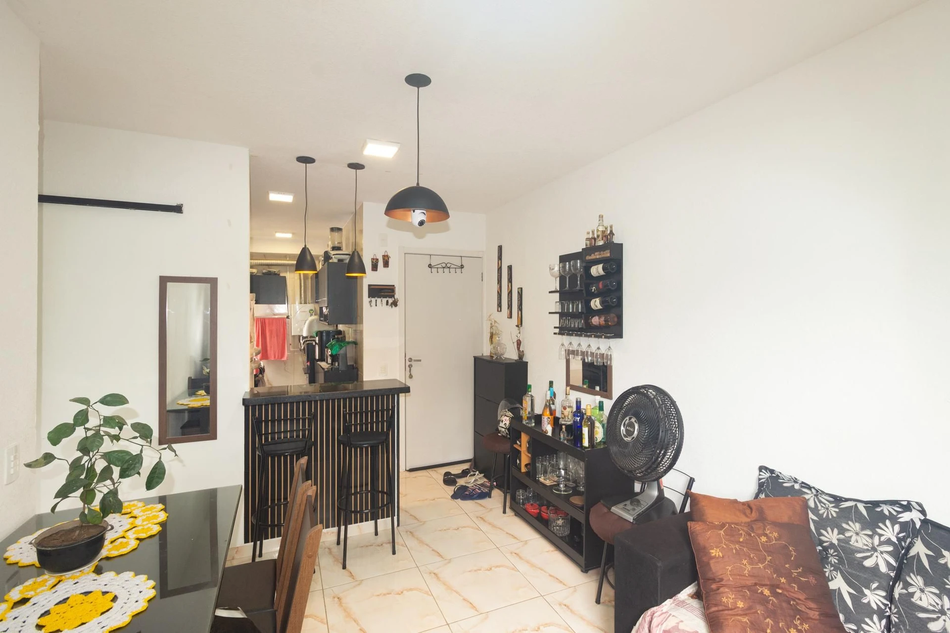 Furnished apartment, 41 m², with a washing machine — photo 13