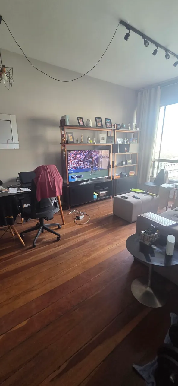 Furnished apartment with enclosed balcony and grill