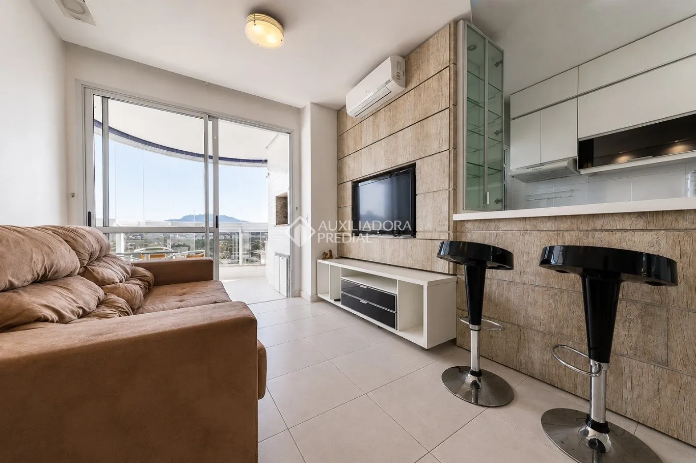 Furnished apartment with 2 bedrooms and balcony
