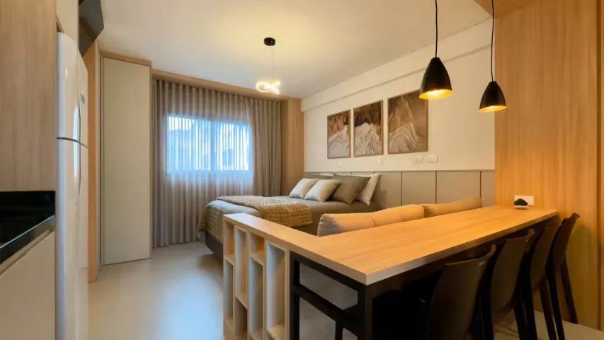 Furnished studio, 27 m², with floor-to-ceiling windows — photo 7