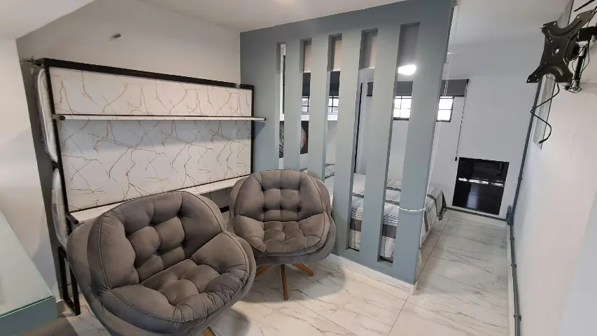 One-bedroom apartment with a washing machine in Curitiba — photo 3