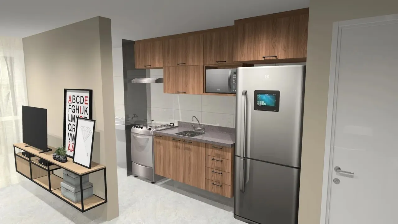 73 m² apartment with 2 bedrooms and 2 bathrooms — photo 2