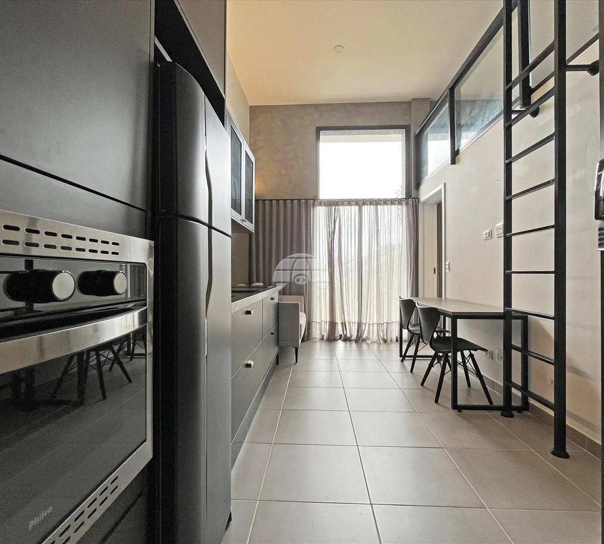 Furnished apartment, 31 m², with floor-to-ceiling windows — photo 17