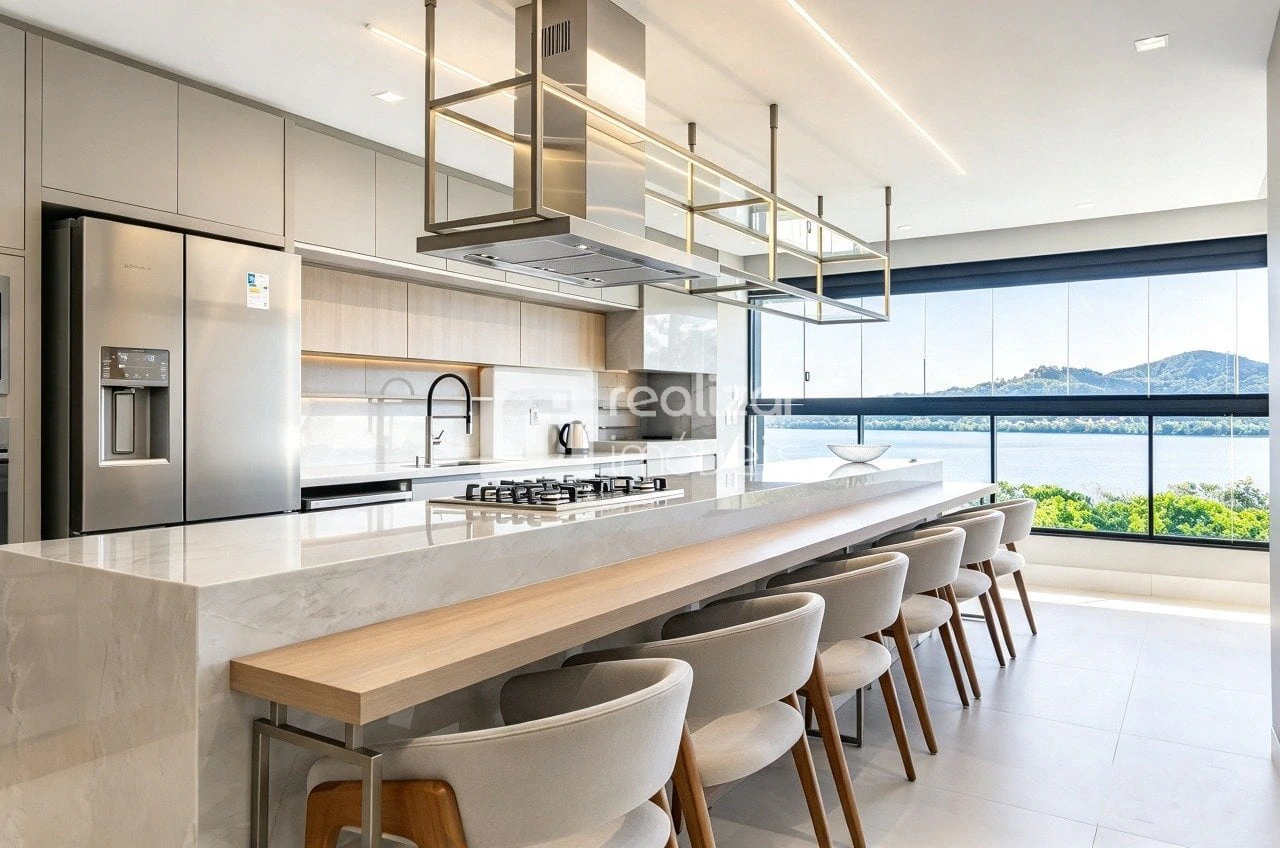 Furnished apartment, 164 m², with floor-to-ceiling windows — photo 6
