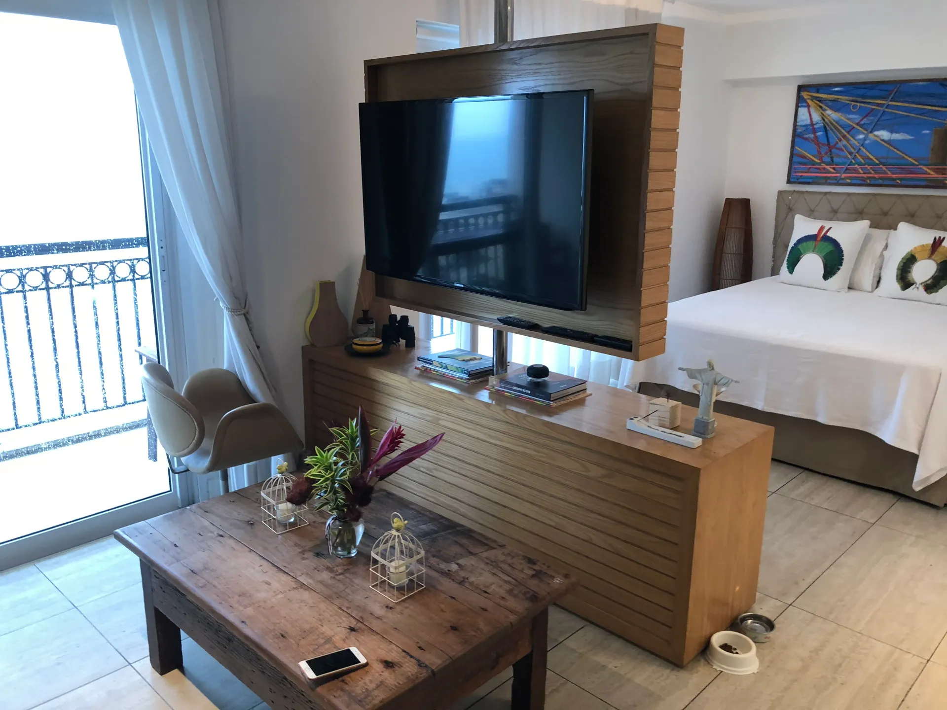 Furnished 85 m² apartment with open-plan kitchen and 2 beds — photo 6