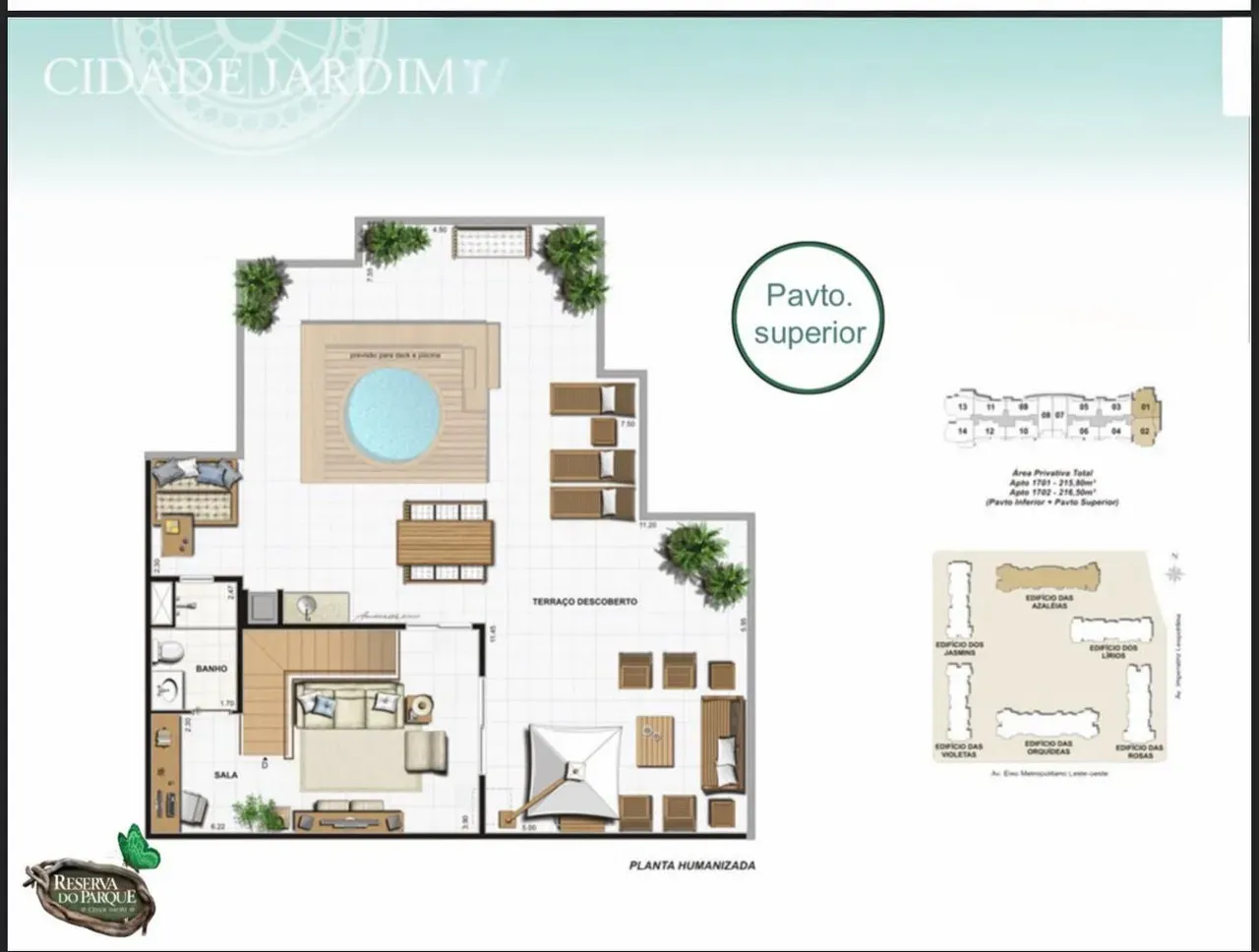 Apartamento duplex mobiliado com 4 quartos e 4 banheiros — photo 35