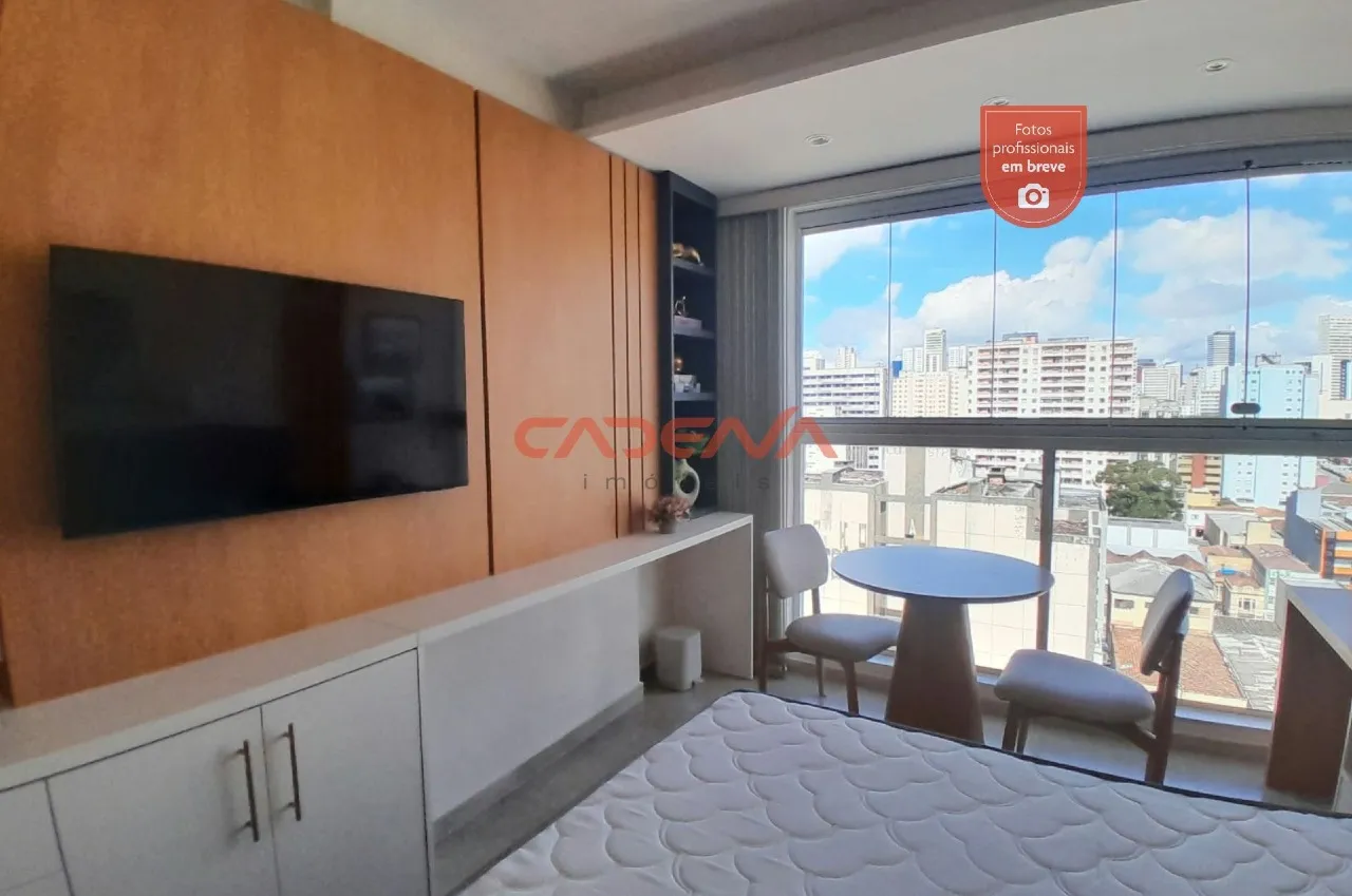 Furnished studio in a building with a coworking space