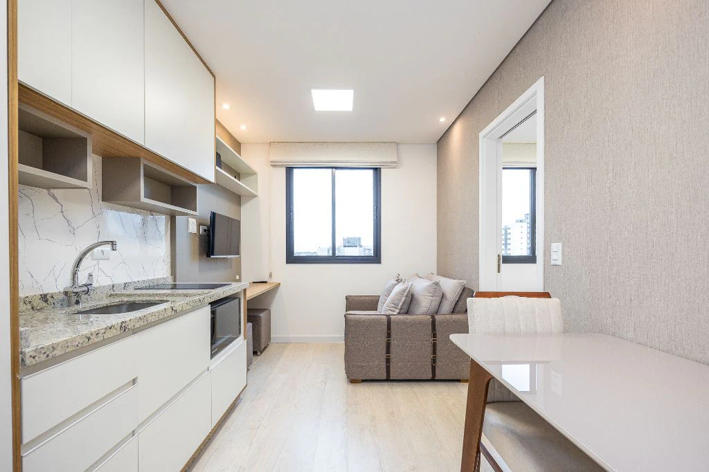 Apartamento de 1 dormitorio en piso 11, cocina abierta — photo 2
