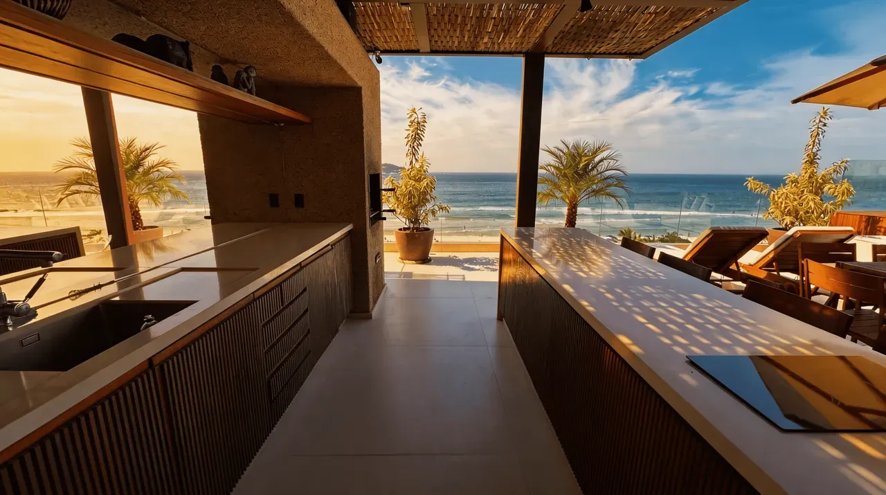 4-bedroom apartment with 5 bathrooms and open-plan kitchen — photo 4