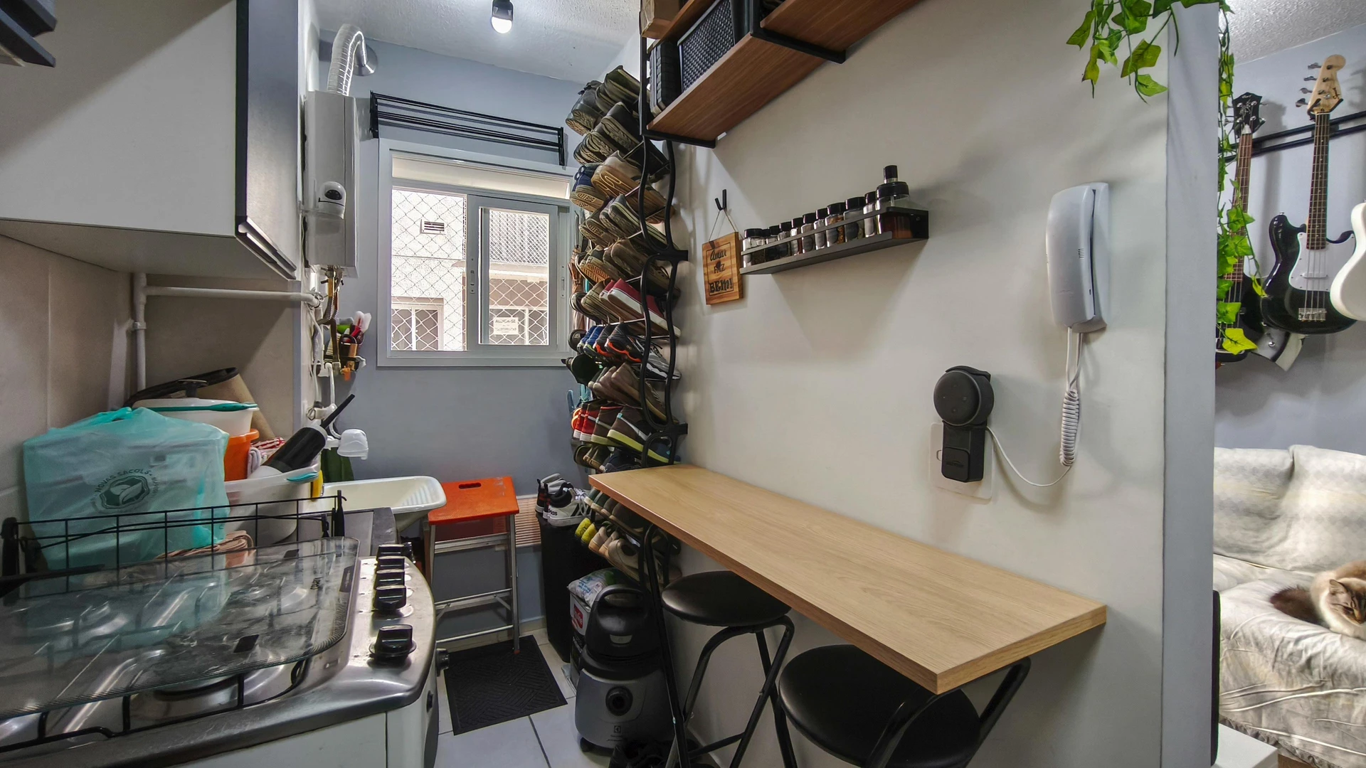 Home office in a one-bedroom apartment, 32 m² — photo 39