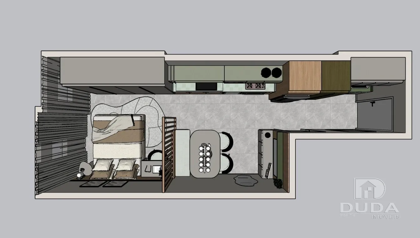 Furnished 53 m² studio with a private garden on floor 3 — photo 20