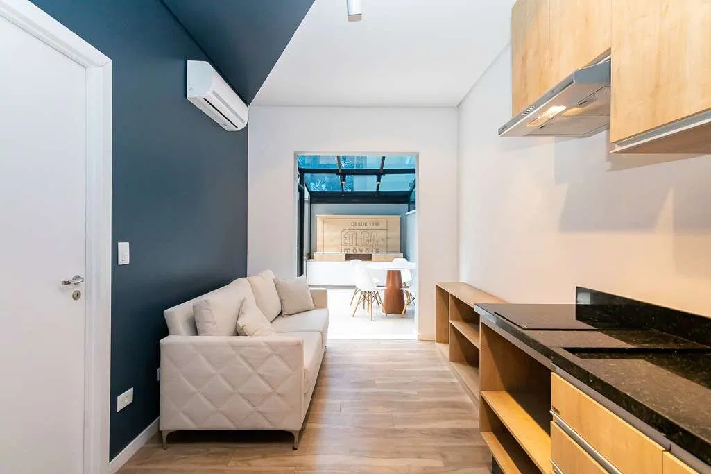 Home office in a one-bedroom apartment, 26 m²