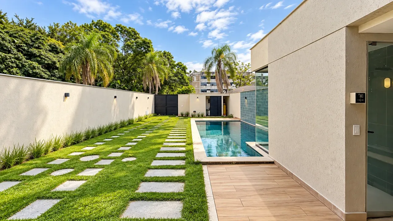 House, 360 m², with floor-to-ceiling windows — photo 14