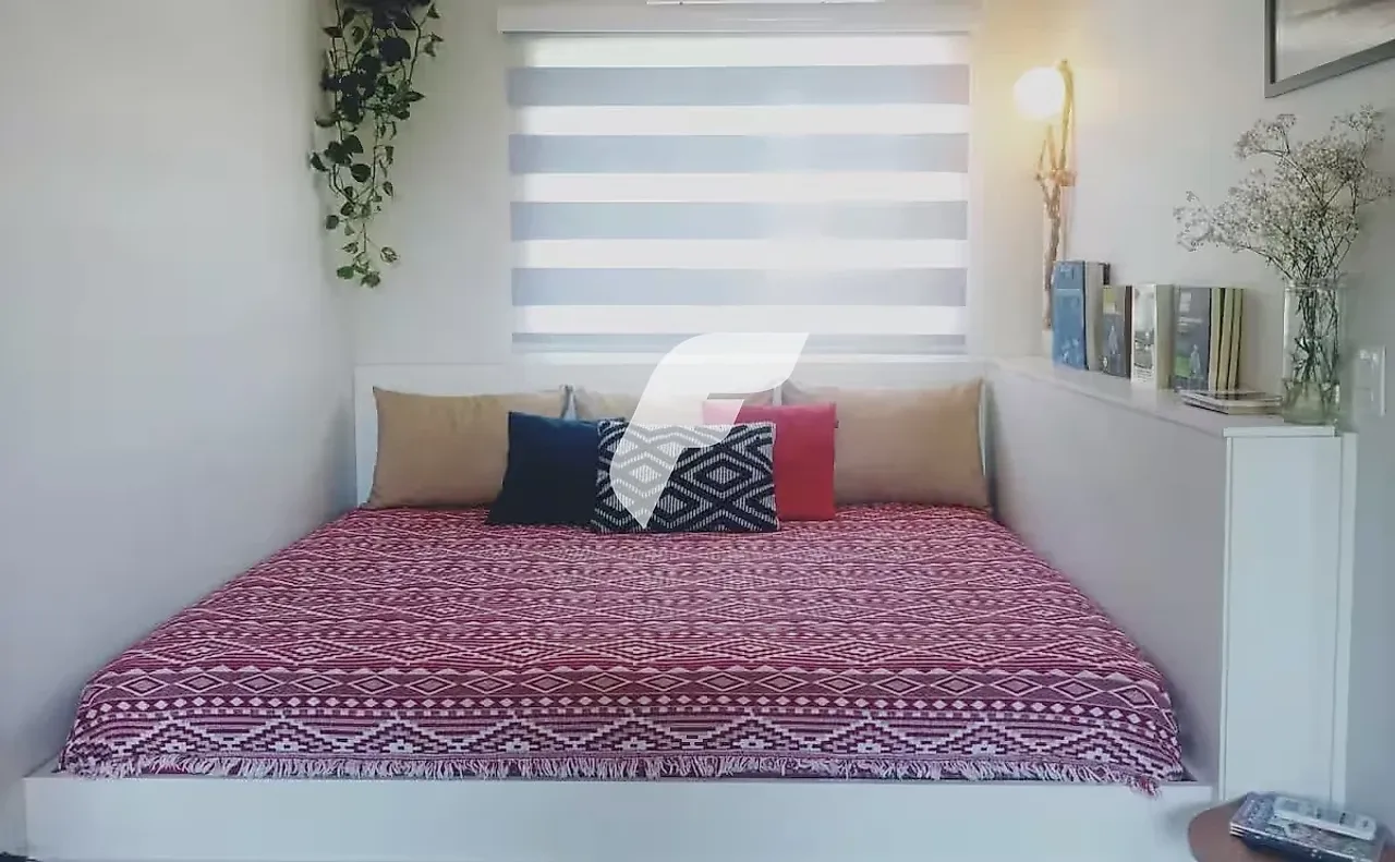 Furnished apartment, 26 m², with a washing machine — photo 2