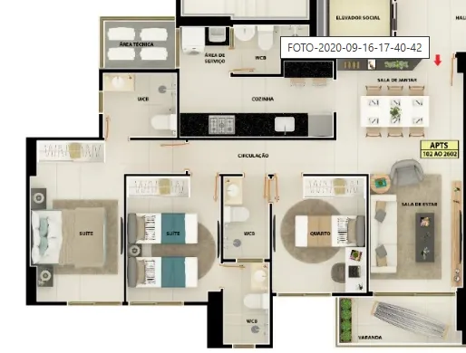 Apartment, 94 m², with a water view — photo 14