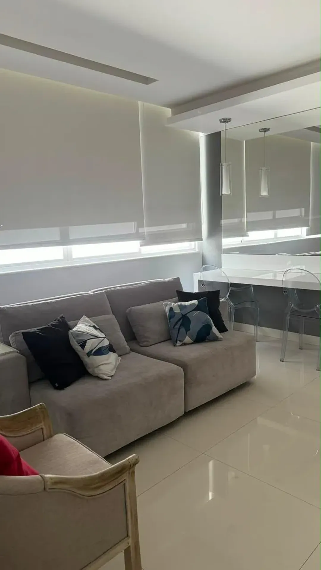 Home office in a 2-bedroom apartment, 60 m²