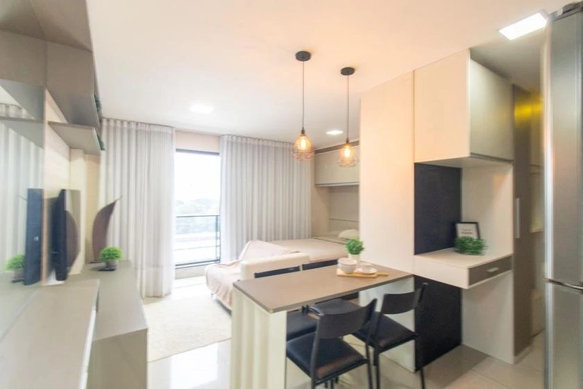 Apartamento mobiliado de 1 quarto com varanda e BBQ privativo — photo 2
