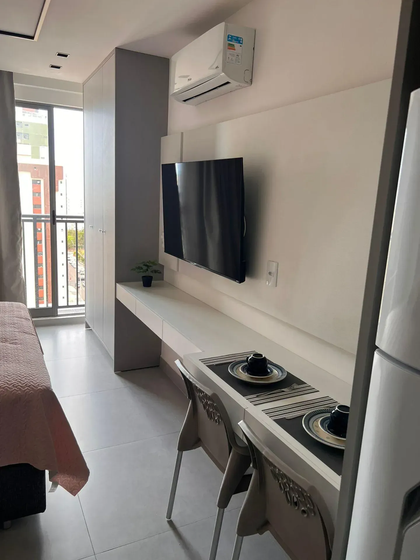 Furnished 28 m² apartment with 1 bedroom and parking