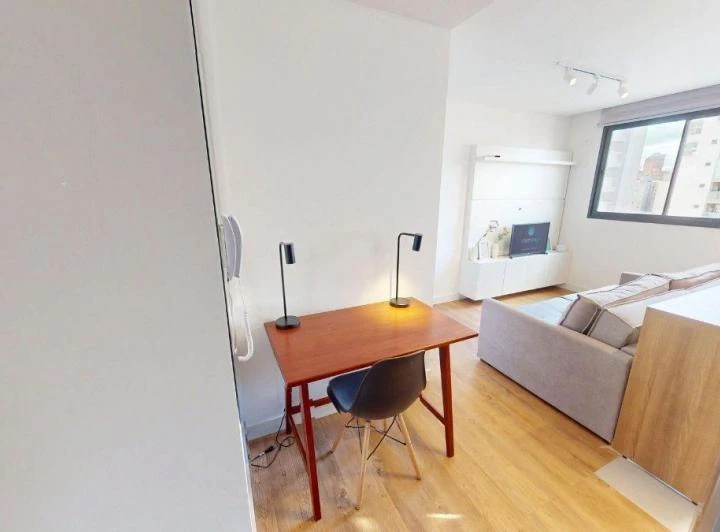 Apartamento mobiliado de 1 dormitório com área de trabalho — photo 7