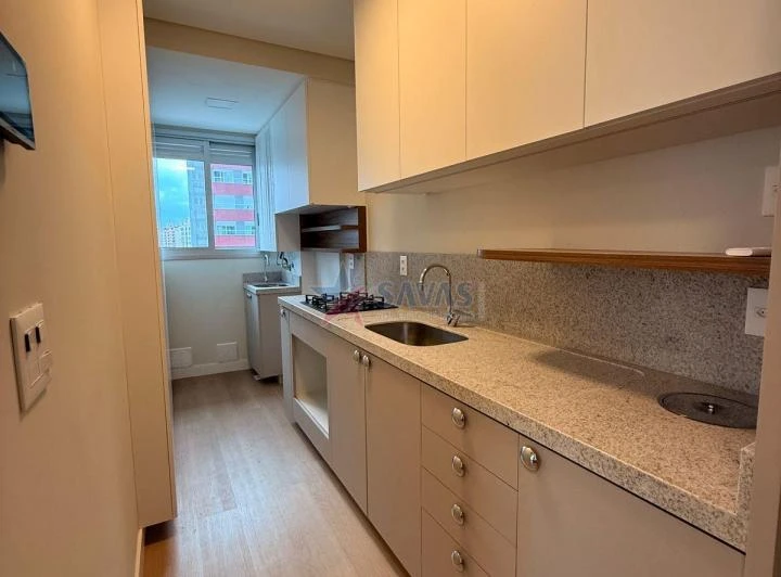 1-bedroom apartment with an open-plan kitchen