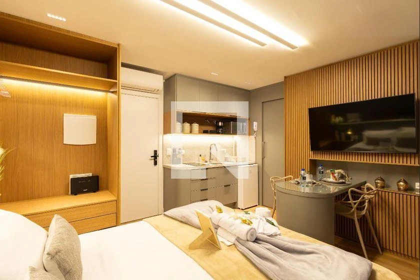 Furnished studio, 24 m², with floor-to-ceiling windows — photo 13