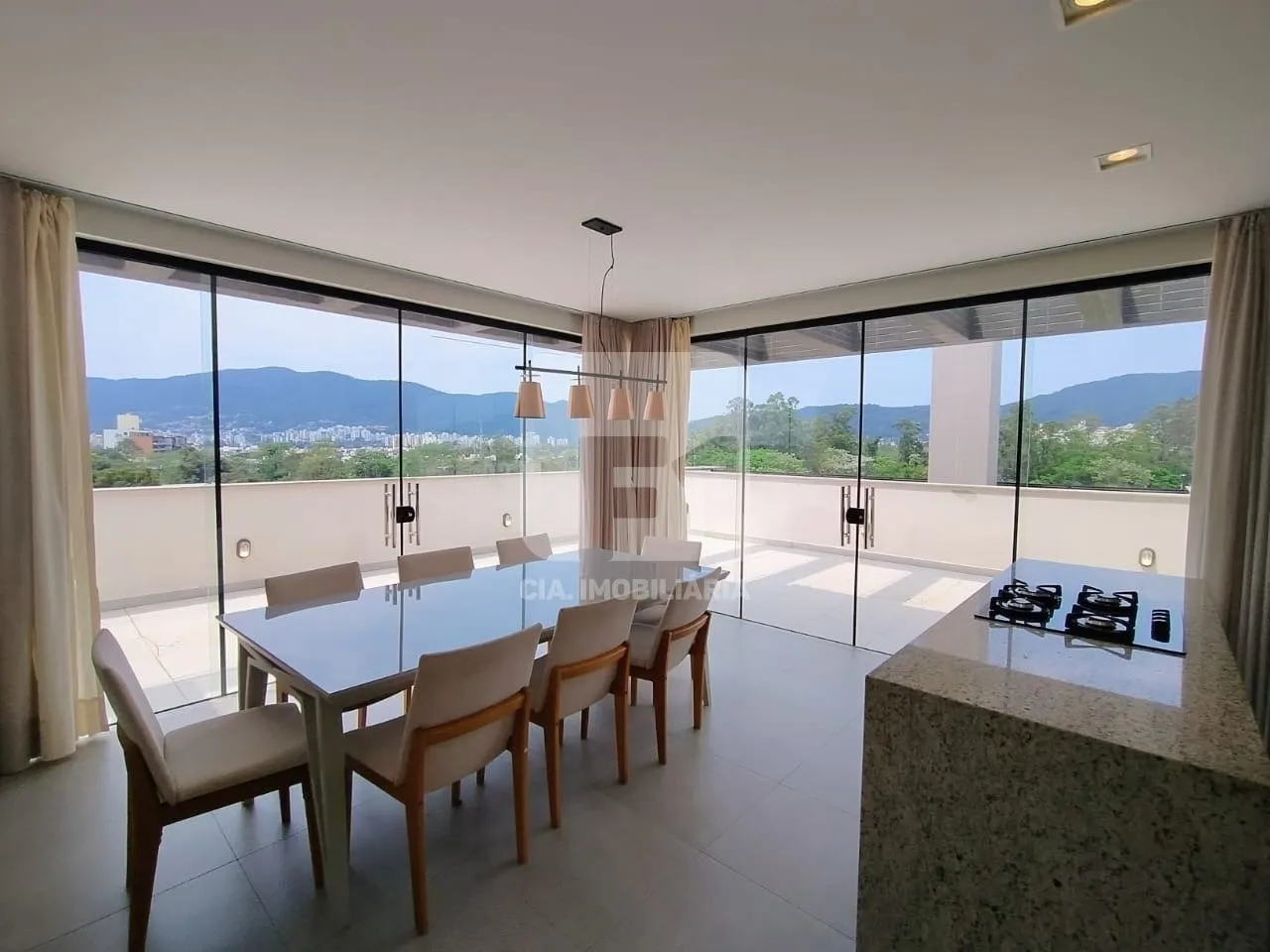 1-bedroom apartment with floor-to-ceiling windows