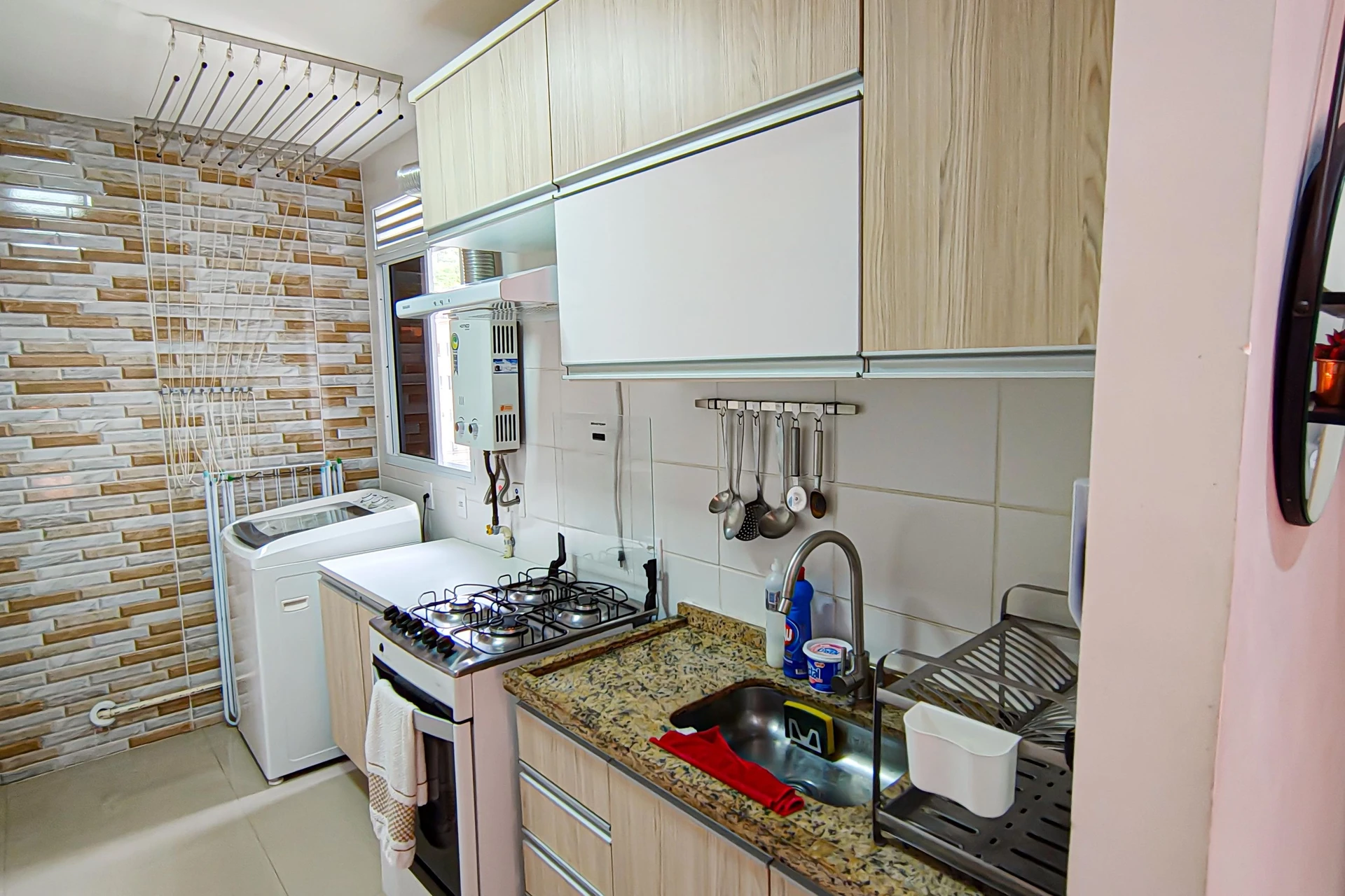 Departamento amueblado, 48 m², con espacio de home office