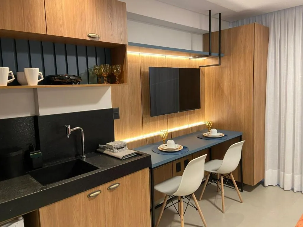 Мебльований студіо 19 м² з власним барбекю