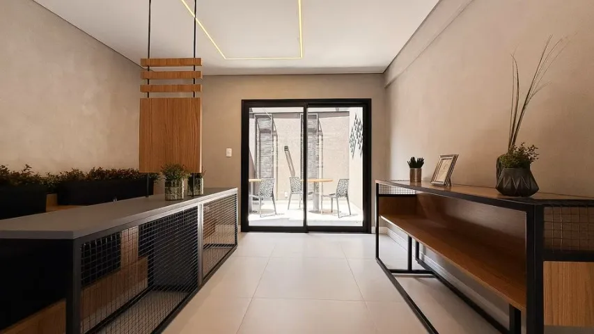 Furnished studio, 27 m², with floor-to-ceiling windows — photo 10
