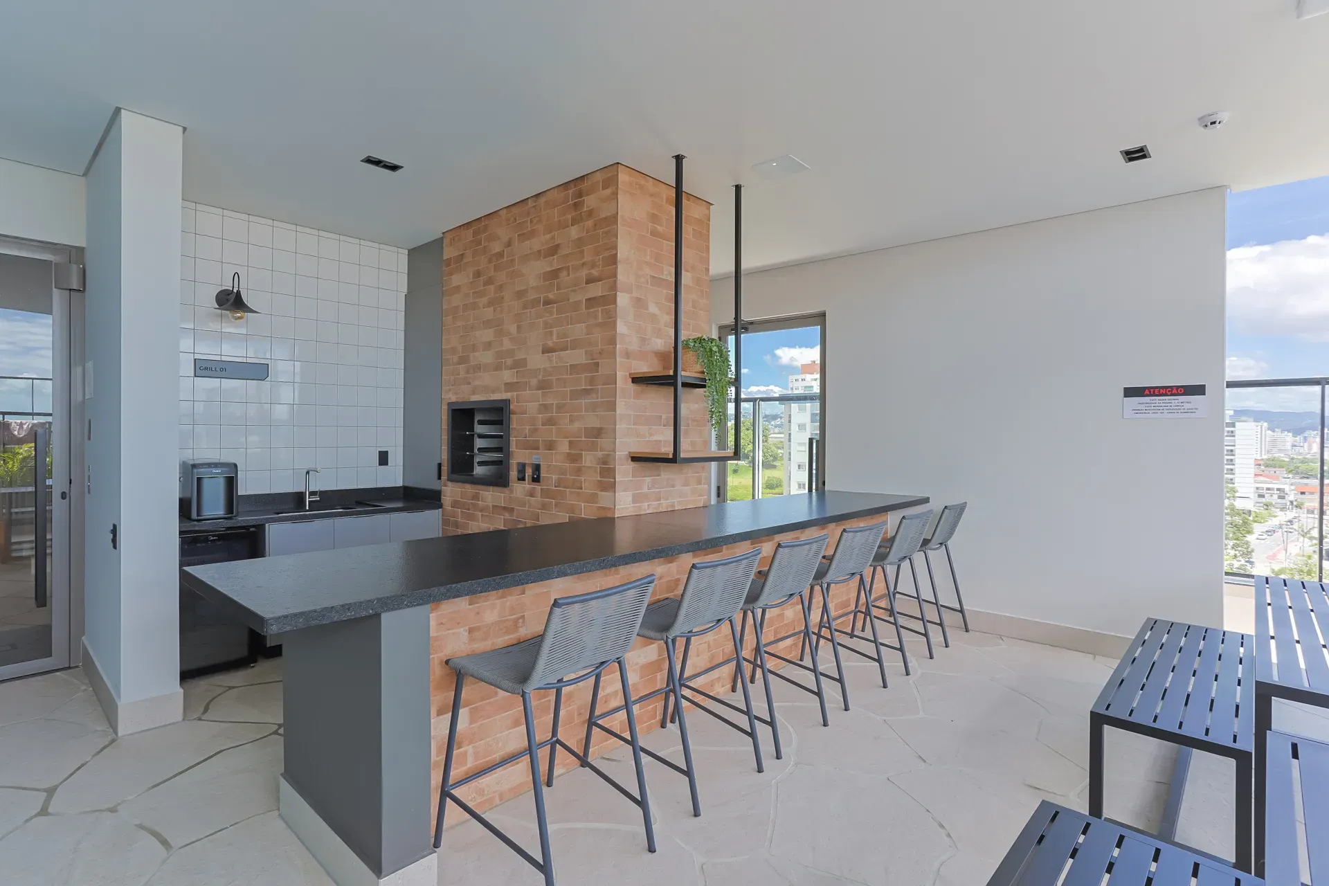 Studio de 34 m² com 1 quarto e cozinha americana — photo 3